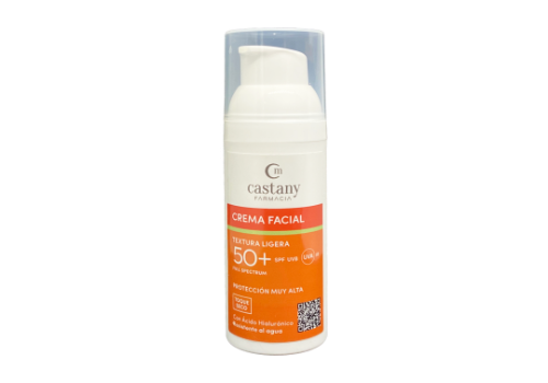 CASTANY CREMA SOLAR FACIAL TEX LIGERA 50+
