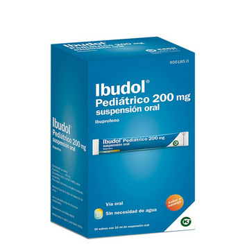 Ibudol pediatrico 200 mg 20 sobres suspension oral 10 ml