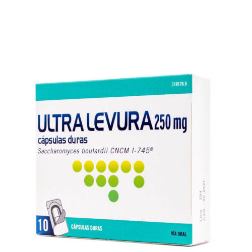 Ultra-levura 250 mg 10 capsulas (blister)