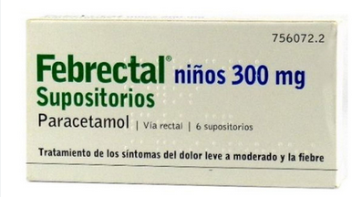 Febrectal niÑos 300 mg 6 supositorios