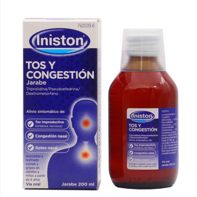 Iniston tos y congestion jarabe 1 frasco 200 ml