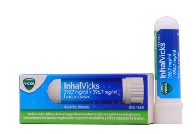 Inhalvicks 396,7 mg/ml + 396,7 mg/ml barra nasal 1 aplicador