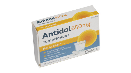 Antidol 650 mg 20 comprimidos