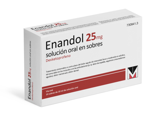 Enandol 25 mg 10 sobres solucion oral 10 ml