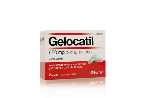 Gelocatil 650 mg 20 comprimidos