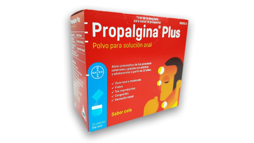 Propalgina plus 10 sobres polvo para solucion oral