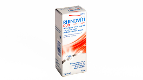Rhinovin duo 0,5 mg/ml + 0,6 mg/ml solucion para pulverizacion nasal 1 frasco 10 ml
