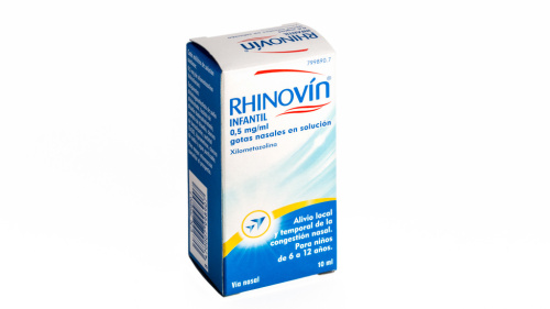 Rhinovin infantil 0,5 mg/ml gotas nasales en solucion 1 frasco 10 ml
