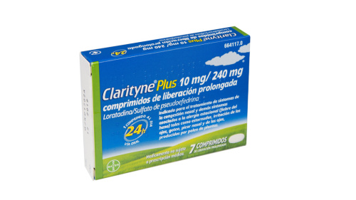 Clarityne plus 10/240 mg 7 comprimidos liberacion prolongada