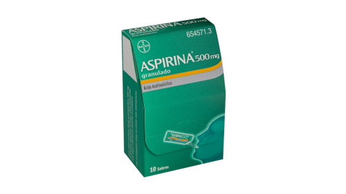 Aspirina 500 mg. granulado 2 sobres