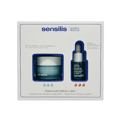 Sensilis pack skin rescue crema 50ml+ skin rescue serum s.o.s 15ml