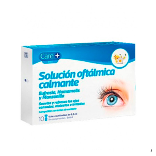 Care+solución oftálmica calmante 10 viales 0.5ml