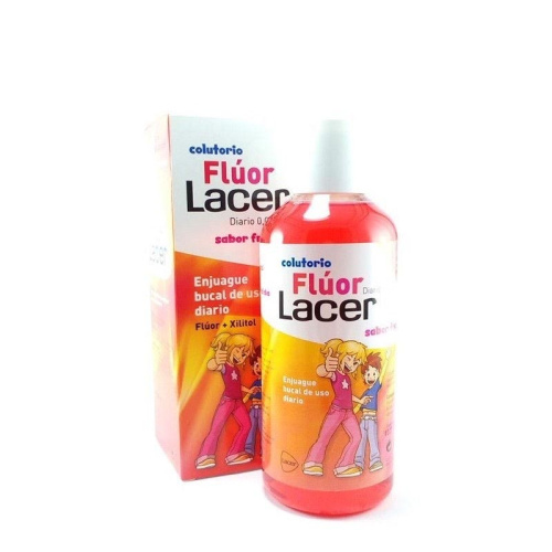 Colutorio flúor lacer sabor fresa diario 0.05% 500 ml