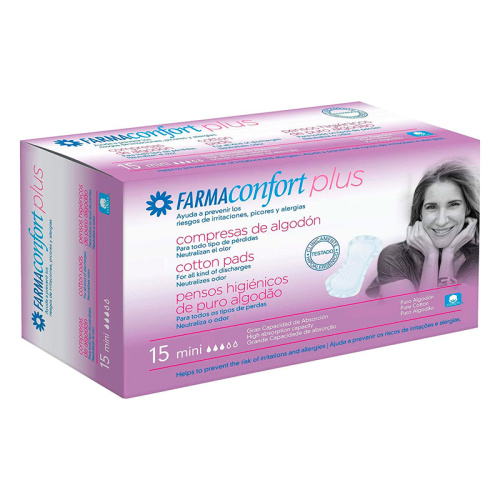 Farmaconfort plus compresas de algodón normales