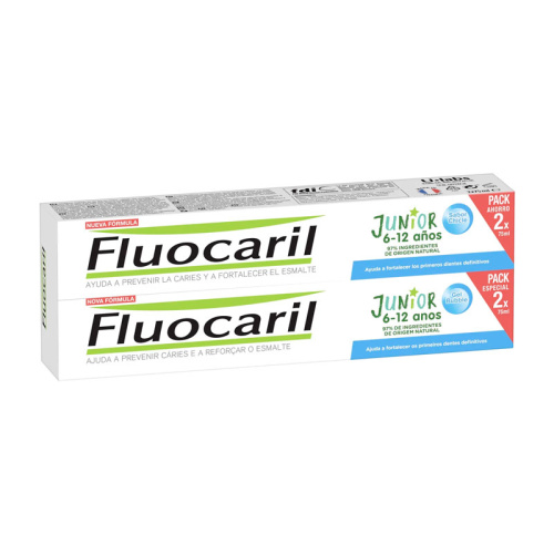 Fluocaril junior gel dental sabor bubble 6-12 años pack 