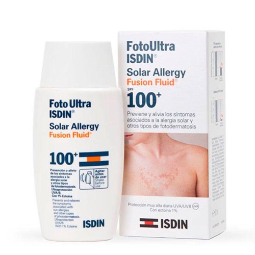 Isdin solar allergy fusion fluid spf100+ 50 ml