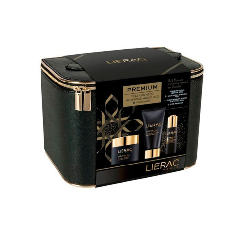 Lierac cofre premium crema sedosa + mascarilla suprema + elixir aceite suntuoso y neceser 50 ml + 75 ml + 30 ml 
