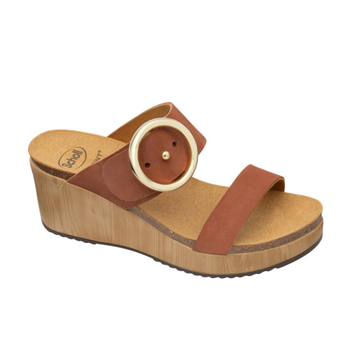 Dr. scholl malibu wedge marrón