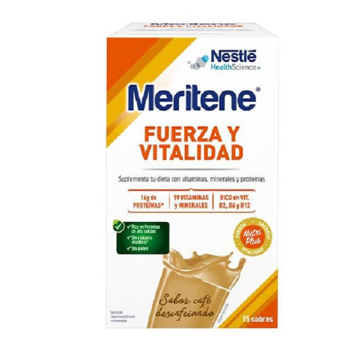 Meritene batido sabor café descafeinado en sobres