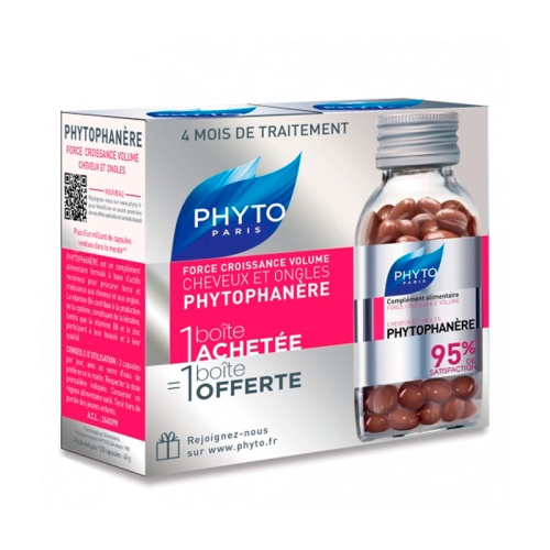Phyto phytophanère fuerza, crecimiento y volumen - cabello y uñas