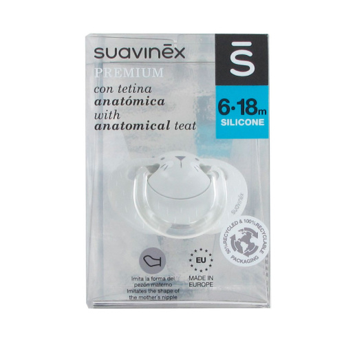 Suavinex evolution chupete silicona anatómico 6-18m 1 unidad