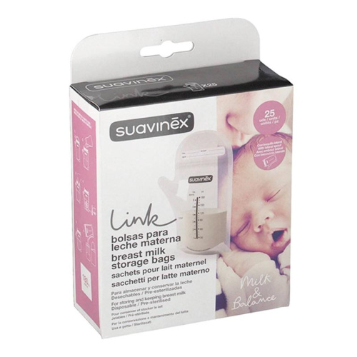Suavinex bolsas para leche materna 25 bolsas