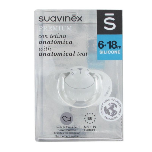 Suavinex evolution chupete silicona anatómico 6-18m 1 unidad