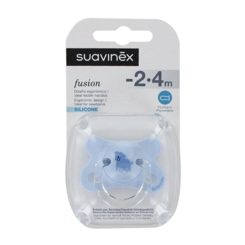 Suavinex fusion chupete látex fisiológico 4m 1 unidad