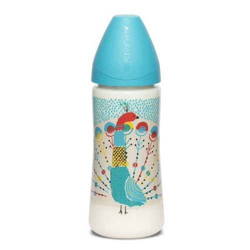 Suavinex premium biberón silicona tetina redonda papilla 360ml 1 unidad