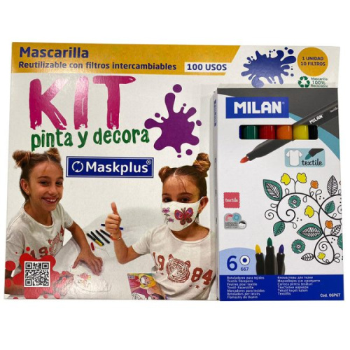 Maskplus 6-12 kit niños pintar
