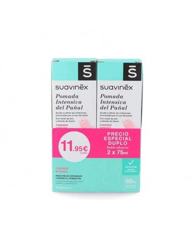 Suavinex pomada intensiva del pañal, 2 envases 75 ml
