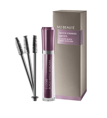 M2 beauté 3 looks black nano mascara