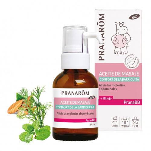 Aceite de masaje - confort de la barriguita - 30 ml - pranarom pranabb