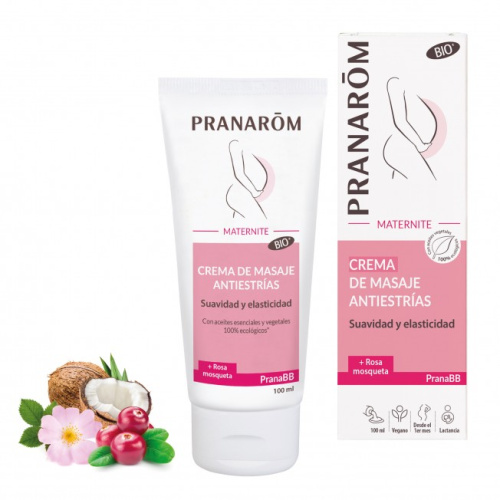 Crema de masaje antiestrías - 100 ml -pranarom pranabb