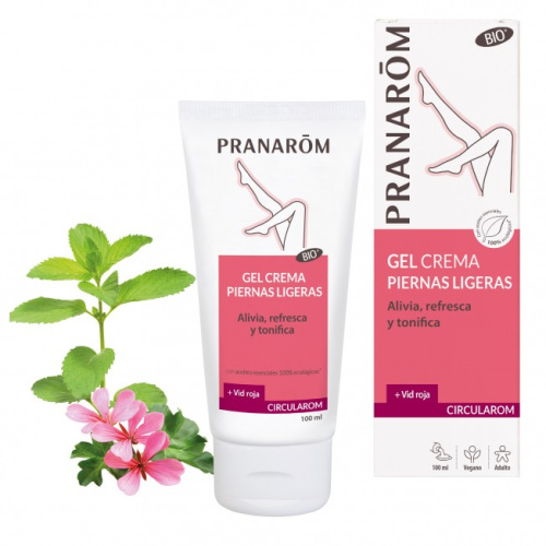 Gel crema - piernas ligeras - 100 ml - pranarom circularom