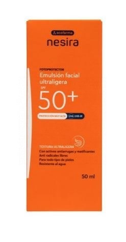 Acofarderm emulsión facial ultraligera spf-50+ 50ml