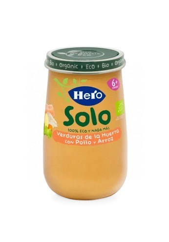 Hero baby tarrito eco verduras, pollo y arroz 190g