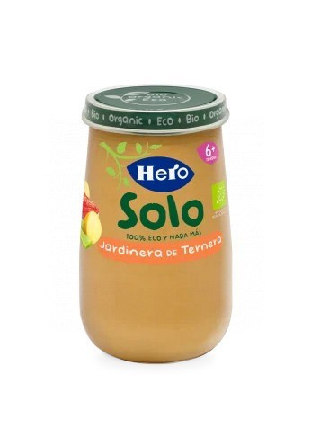 Hero baby solo jardinera de ternera ecológica 190gr