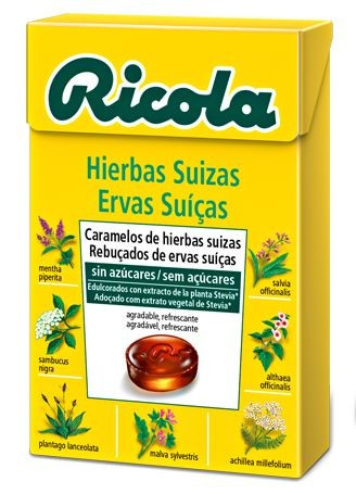 Ricola caramelos hierbas suizas con estevia 50 gr