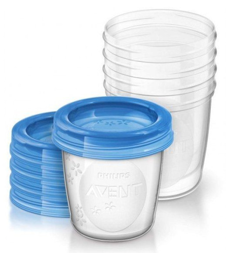 Avent via recipientes leche materna 10u