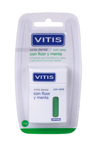 Vitis cinta dental flúor y menta 50 m
