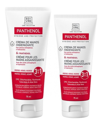 Soivre crema de manos higienizante 2 x 75ml