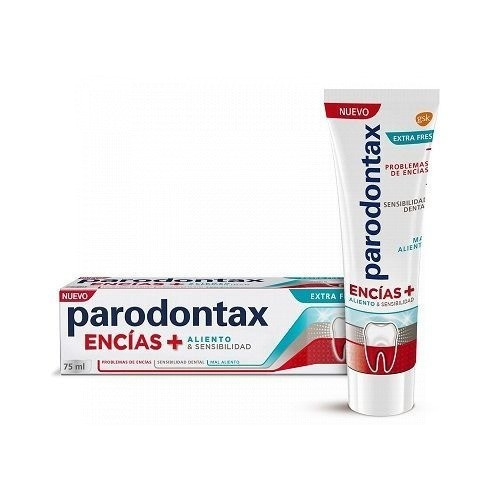 Parodontax encías+ aliento y sensibilidad blanqueante 75ml