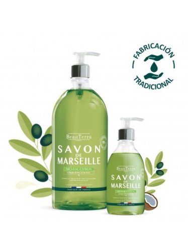 Beauterra jabon marseille menta-limon 1l
