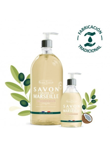 Beauterra jabon marsella flor algodon 1l