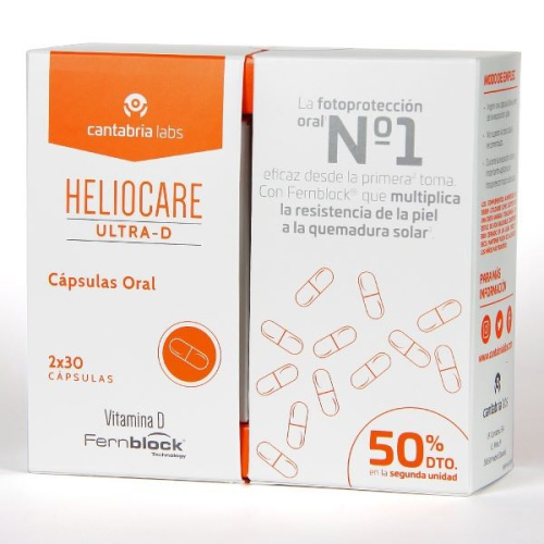 Heliocare duplo ultra d oral 2x30 cápsulas