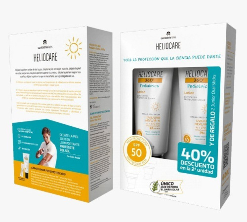 Heliocare 360 pediatrics loción spf-50 duplo 2 x 200ml