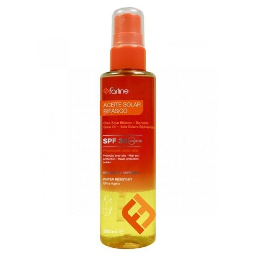 Farline aceite solar bifásico spf-30 200ml