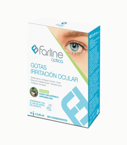 Farline óptica gotas irritación ocular gotas oftálmicas 10 monodosis