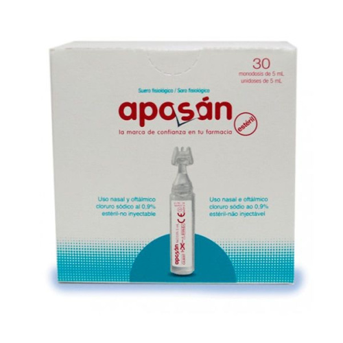 Aposán suero fisiológico nasal 30 monodosis